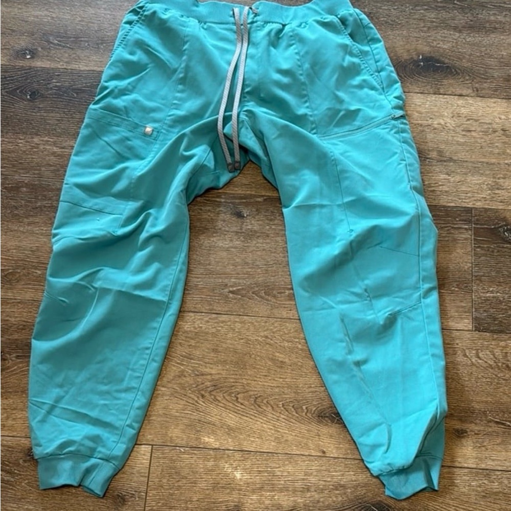 Fabletics Teal Scrub Joggers